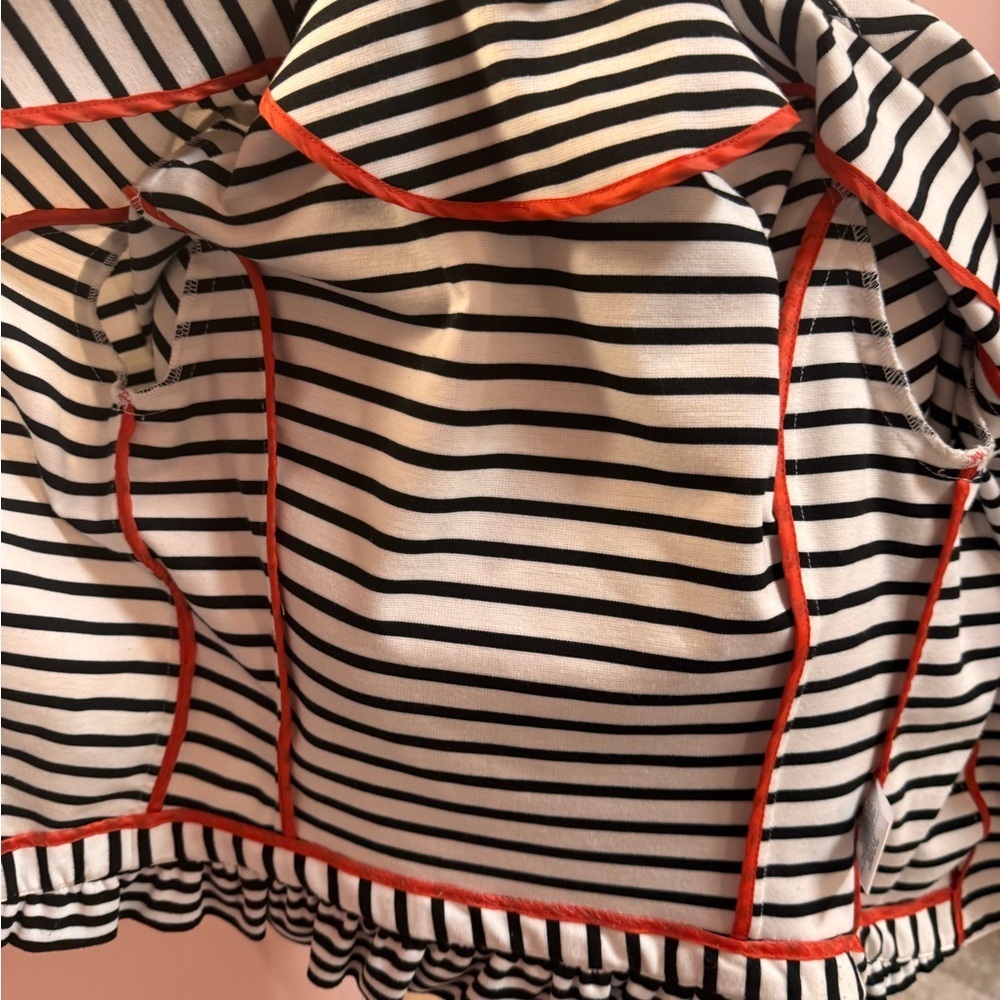 Maison Jules Classic Black and White Striped Women's Blazer - Picture 7 of 7